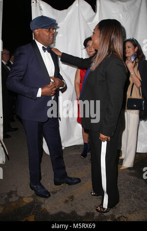 Hollywood, CA. Feb 25, 2018. LaTanya Richardson, Samuel L. Jackson à la 4e Conférence annuelle de Hollywood Beauty Awards - Arrivals at Avalon Hollywood à Hollywood, Californie le 25 février 2018. Credit : Faye Sadou/media/Alamy Punch Live News Banque D'Images