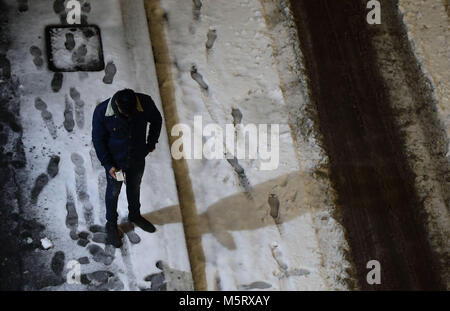 26 février 2018- Rome, Italie - Rome sous la neige. Credit : Evandro Inetti/ZUMA/Alamy Fil Live News Banque D'Images