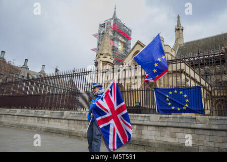 Londres, Royaume-Uni. Feb 26, 2018. UK:l'Angleterre y voit goutte de la migration nette de l'Union européenne Credit : Subvention Vélaires/ZUMA/Alamy Fil Live News Banque D'Images