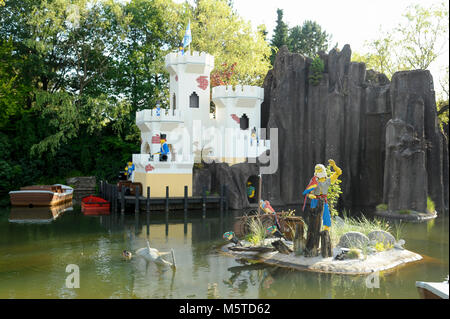 La superficie des terres dans Pirate Legoland Billund Resort a ouvert en 1968 à Billund, Danemark. 7 août 2015, est la plus grande attraction touristique au Danemark © Wojciech Banque D'Images