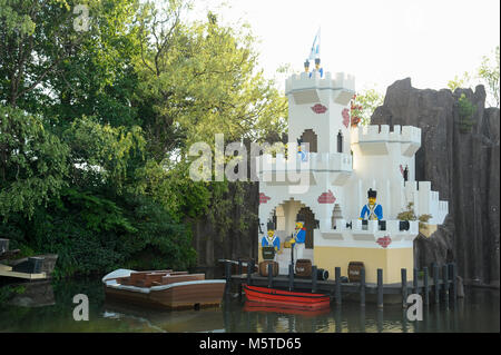 La superficie des terres dans Pirate Legoland Billund Resort a ouvert en 1968 à Billund, Danemark. 7 août 2015, est la plus grande attraction touristique au Danemark © Wojciech Banque D'Images