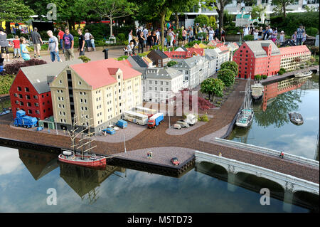 Lego briques Nyhavn à Copenhague, au Danemark en Mini de Legoland Billund Resort a ouvert en 1968 à Billund, Danemark. 7 août 2015, est l'bigges Banque D'Images