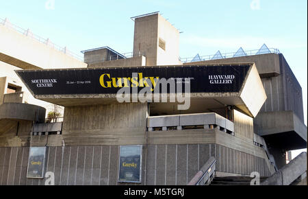 Andreas Gursky affiche de l'exposition à la Hayward Gallery London England UK Banque D'Images