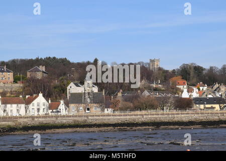 'Culross' 'ancienne capitale de l'Ecosse' 'abbaye' 'Château' 'historique' 'Saint mungo' 'Saint kertigen' 'pavés' Banque D'Images