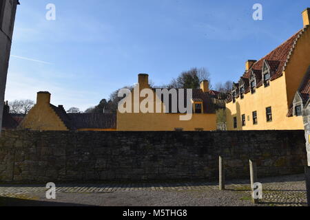 'Culross' 'ancienne capitale de l'Ecosse' 'abbaye' 'Château' 'historique' 'Saint mungo' 'Saint kertigen' 'pavés' Banque D'Images