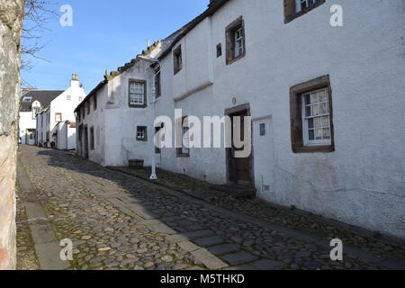 'Culross' 'ancienne capitale de l'Ecosse' 'abbaye' 'Château' 'historique' 'Saint mungo' 'Saint kertigen' 'pavés' Banque D'Images