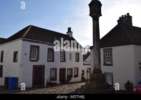 'Culross' 'ancienne capitale de l'Ecosse' 'abbaye' 'Château' 'historique' 'Saint mungo' 'Saint kertigen' 'pavés' Banque D'Images