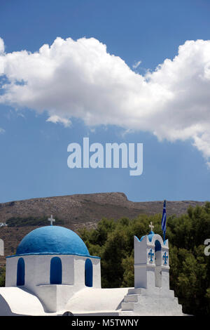 Chapelle d'Agios Nikolaos à Parikia, sur l'île de Paros en Grèce. Banque D'Images