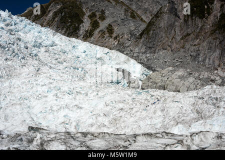 Les gens sur Franz Joseph Glacier, île du Sud, Nouvelle-Zélande Banque D'Images