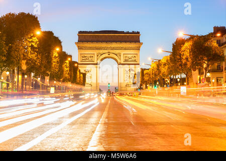 Arc de Triomphe, Paris, France Banque D'Images