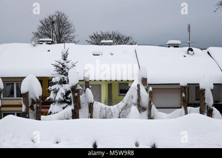 En hiver, Lüdenscheid Nordrhein-westfalen, Allemagne, Europe Banque D'Images