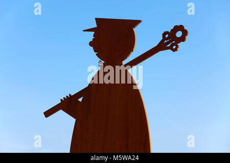 Monument des tireurs, Schuetzenplatz square, Lüdenscheid, Rhénanie du Nord-Westphalie, Allemagne ; Banque D'Images