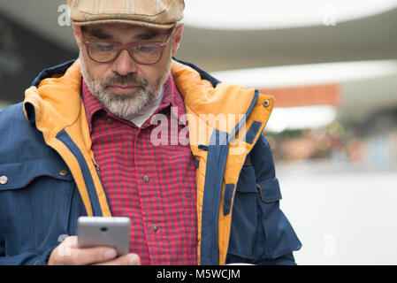 Application Smartphone adultes Banque D'Images