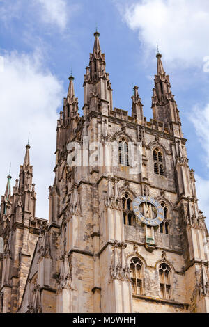 La Cathédrale de Canterbury, l'un des plus anciens et des plus célèbres structures chrétienne en Angleterre. Canterbury, le sud de l'Angleterre, Royaume-Uni. UNESCO World Heritage Banque D'Images
