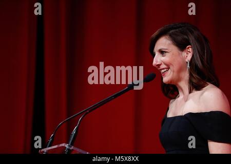 Malena Alterio assiste à la remise des Prix 2017 Prix Fotogramas cinéma Magazine, Prix Fotogramas de Plata 2017, le 26 février 2017 à Madrid, Espagne. Photo : Oscar J. Barroso / AFP7 Cordon Cordon Crédit : Presse Presse/Alamy Live News Banque D'Images