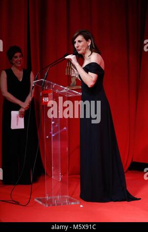 Malena Alterio assiste à la remise des Prix 2017 Prix Fotogramas cinéma Magazine, Prix Fotogramas de Plata 2017, le 26 février 2017 à Madrid, Espagne. Photo : Oscar J. Barroso / AFP7 Cordon Cordon Crédit : Presse Presse/Alamy Live News Banque D'Images