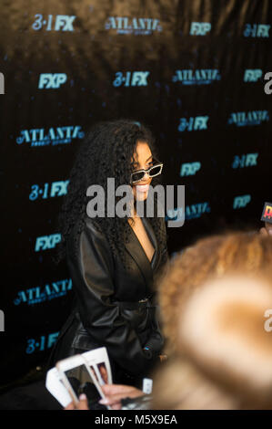 Atlanta, USA. Feb 26, 2018. Ayanis participe à 'Atlanta Robbin' saison' Atlanta Premiere at Starlight Six dur dans le 26 février 2018 à Atlanta, Géorgie. Crédit : l'accès Photo/Alamy Live News Banque D'Images