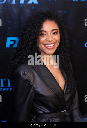 Atlanta, USA. Feb 26, 2018. Ayanis participe à 'Atlanta Robbin' saison' Atlanta Premiere at Starlight Six dur dans le 26 février 2018 à Atlanta, Géorgie. Crédit : l'accès Photo/Alamy Live News Banque D'Images