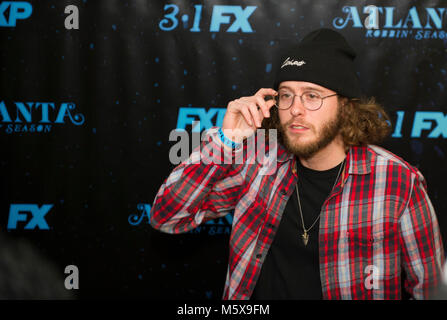 Atlanta, USA. Feb 26, 2018. Dylan joue assiste à 'Atlanta Robbin' saison' Atlanta Premiere at Starlight Six dur dans le 26 février 2018 à Atlanta, Géorgie. Crédit : l'accès Photo/Alamy Live News Banque D'Images