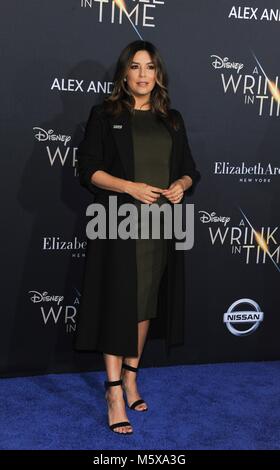 Los Angeles, CA, USA. Feb 26, 2018. Eva Longoria aux arrivées d'une ride dans le temps Premiere, El Capitan Theatre, Los Angeles, CA, le 26 février 2018. Credit : Elizabeth Goodenough/Everett Collection/Alamy Live News Banque D'Images