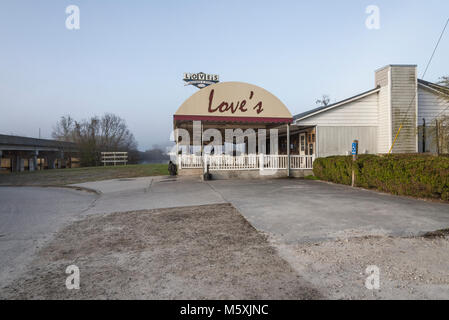 Love's Seafood & Steak Restaurant à Savannah en Géorgie, USA Banque D'Images