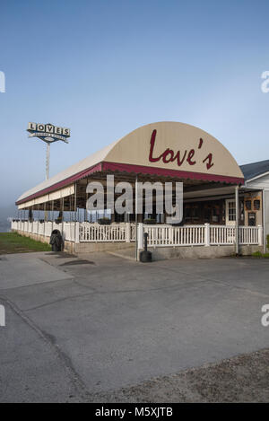 Love's Seafood & Steak Restaurant à Savannah en Géorgie, USA Banque D'Images