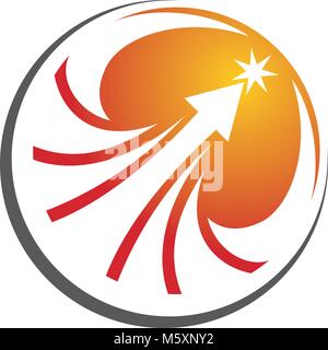 Modèle de conception de logo d'investissement succès Vector Illustration de Vecteur