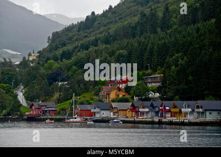 Fjaerland, Norvège Banque D'Images