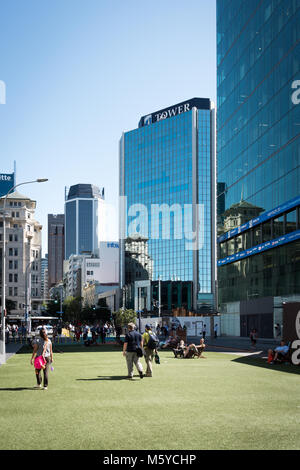 Zone commerçante, Auckland, île du Nord, Nouvelle-Zélande Banque D'Images