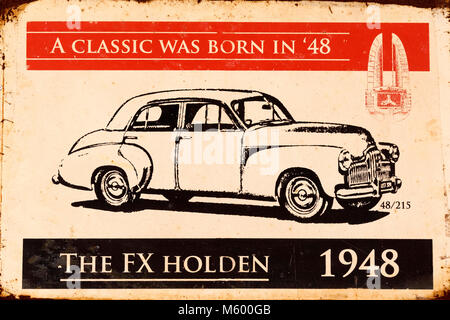 Historique ancienne General Motors Holden Annonces de voitures, de l'Australie Banque D'Images