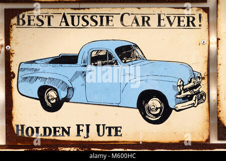 Historique ancienne General Motors Holden Annonces de voitures, de l'Australie Banque D'Images