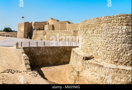 Le Fort de Bahreïn ou Qal'at al-Bahreïn. Site du patrimoine mondial de l'UNESCO Banque D'Images