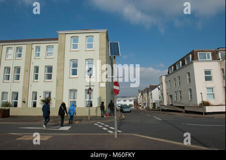 L'Esplanade à Seaton, Devon Banque D'Images