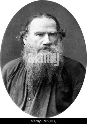 Léon Tolstoï (1828-1910) écrivain et romancier russe vers 1905. Photo:SIB Banque D'Images