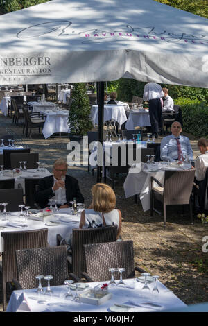 Restaurant, opéra Festspielhaus, Bayreuth, Allemagne Banque D'Images