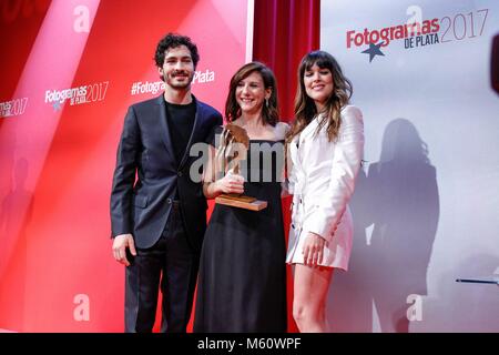 Malena Alterio recives le Magazine cinema awards 2017 Prix Fotogramas, Prix Fotogramas de Plata 2017, le 26 février 2017 à Madrid, Espagne. Photo : Oscar J. Barroso / AFP7 Cordon Press Banque D'Images