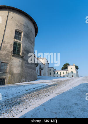 Le Château de Masino, un FAI bien (fonds pour l'Environnement Italien), Turin, Piémont, Italie Banque D'Images