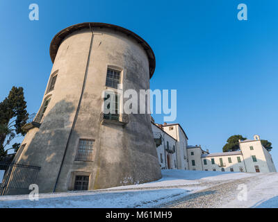 Le Château de Masino, un FAI bien (fonds pour l'Environnement Italien), Turin, Piémont, Italie Banque D'Images