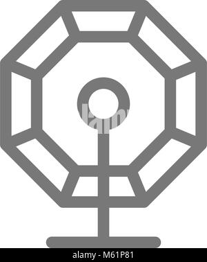 Simple lottery bingo and lotteries line icon. Symbol and sign vector illustration design. Isolated on white background Illustration de Vecteur