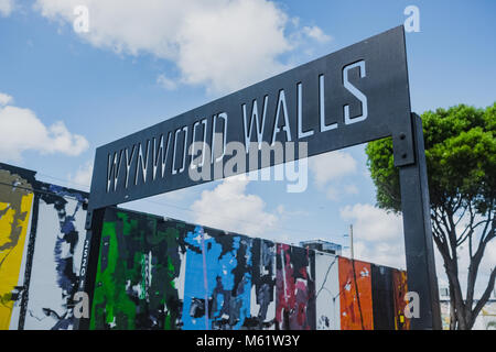 Les murs, Wynwood Miami, Floride, en Amérique du Nord Banque D'Images