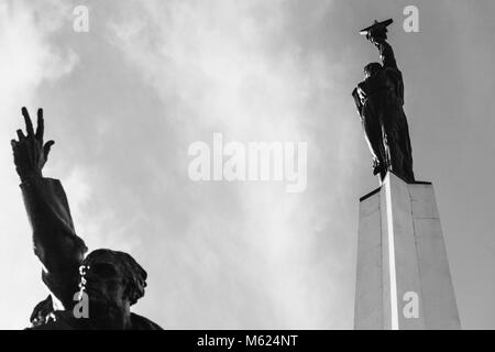 Batina, Croatie monument mémorial de la Seconde Guerre mondiale et plus bloodest 2 bataille sur le sol yougoslave - Bataille de Batina (1944). Près de Danube Banque D'Images