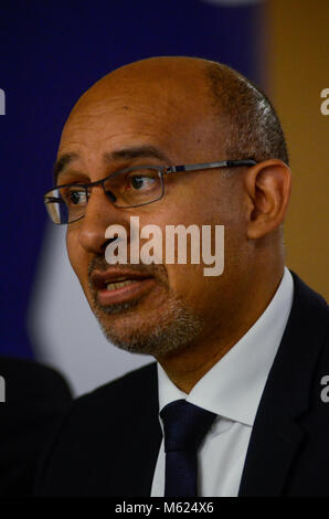 Harlem Desir parle à Lyon, France Banque D'Images