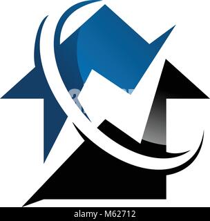 Accueil Solutions d'électricité Illustration de Vecteur