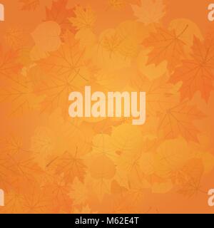 Abstrait d'arrière-plan. Feuilles éparses. Couleurs d'automne Illustration de Vecteur