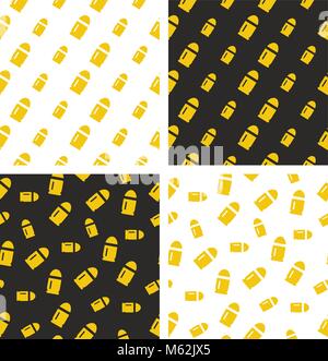 Carabine ou fusil Bullet Pattern Set transparent Illustration de Vecteur