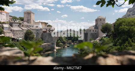 Pont de Mostar en Bosnie Banque D'Images