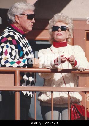 1992 Photo d'Merv Griffin Eva Gabor Photo de John Barrett-PHOTOlink Banque D'Images