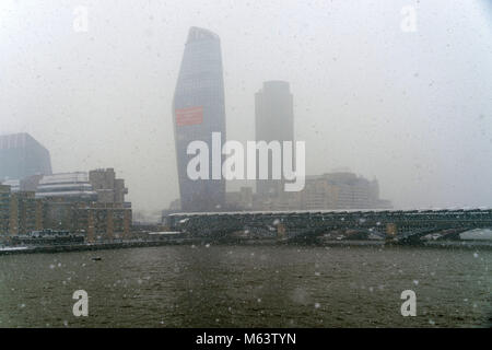 Londres, Royaume-Uni. 28 Février, 2018. Météo France : Credit : Raymond Tang/Alamy Live News Banque D'Images