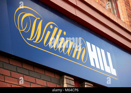 William Hill bookmaker logo office au Royaume-Uni Banque D'Images