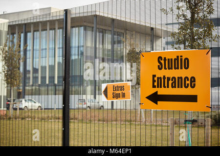 Port de Belfast studios studio de cinéma et de télévision sur le site du parc de géants de l'ancienne décharge sur un terrain au nord de l'Irlande du Nord Belfast l'Estran Banque D'Images